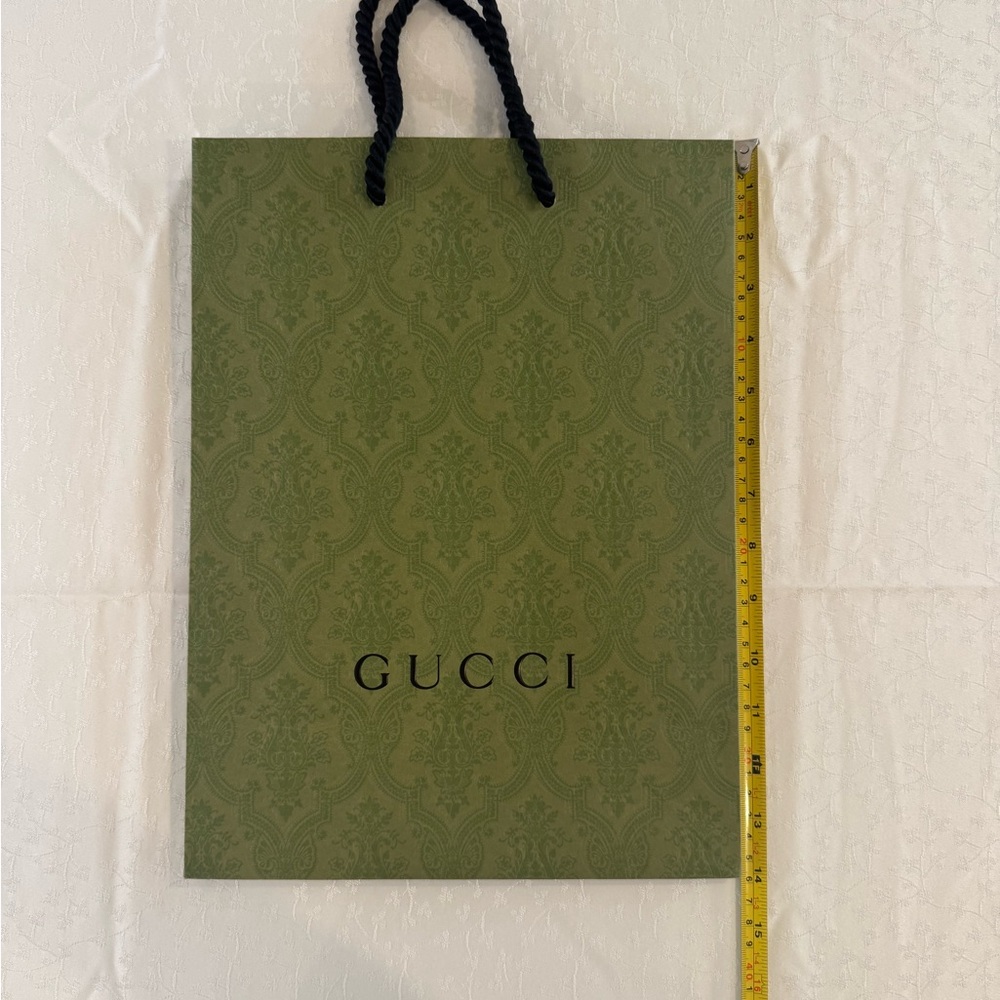 Gucci Olive Green Shopping Tote